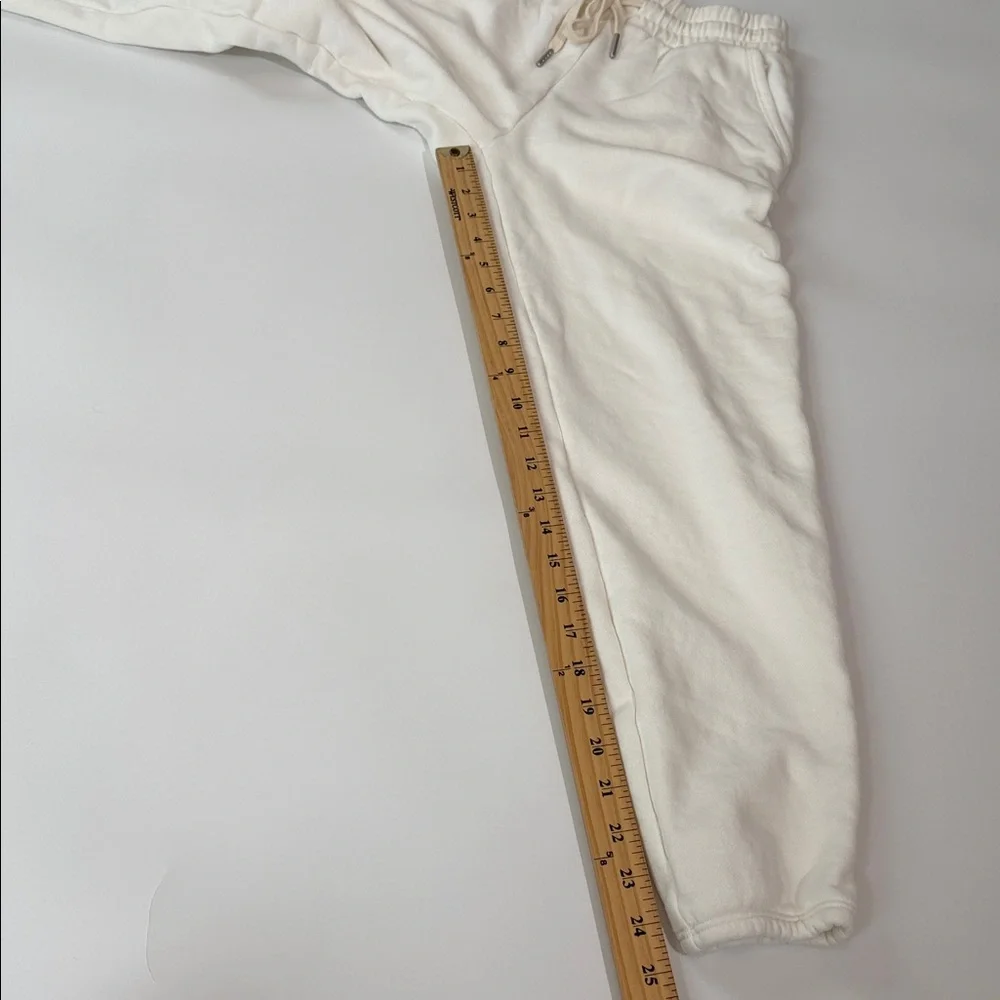 John Elliott Sweatpants Size XS Off White Ivory EUC 100% Cotton Pockets